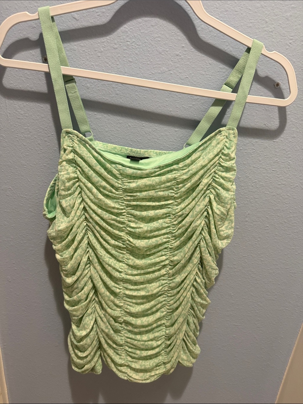 torrid Light Green Ruched Camisole Tank